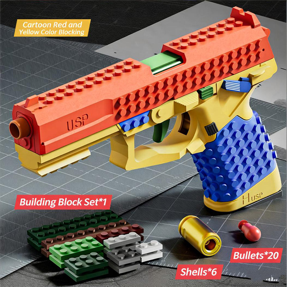 Building Block Blaster Toy Gun For Kids Real Gun Toy