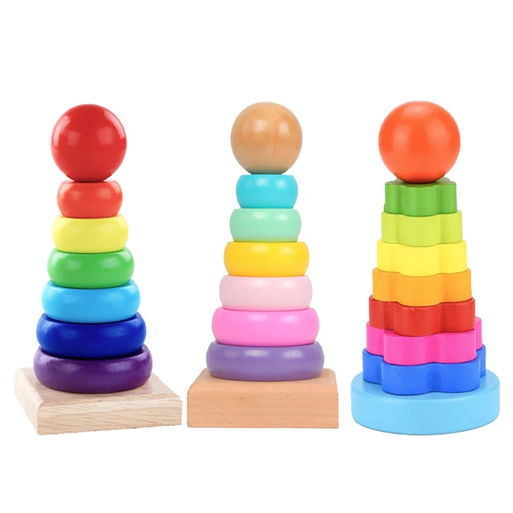 Rainbow Wooden Stacker Toy