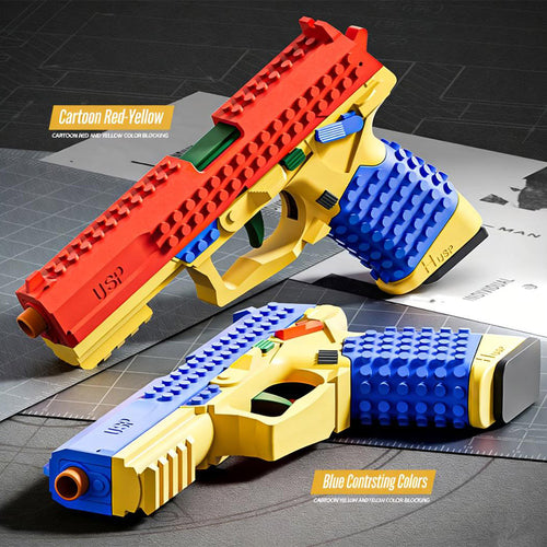Building Block Blaster Toy Gun For Kids Real Gun Toy