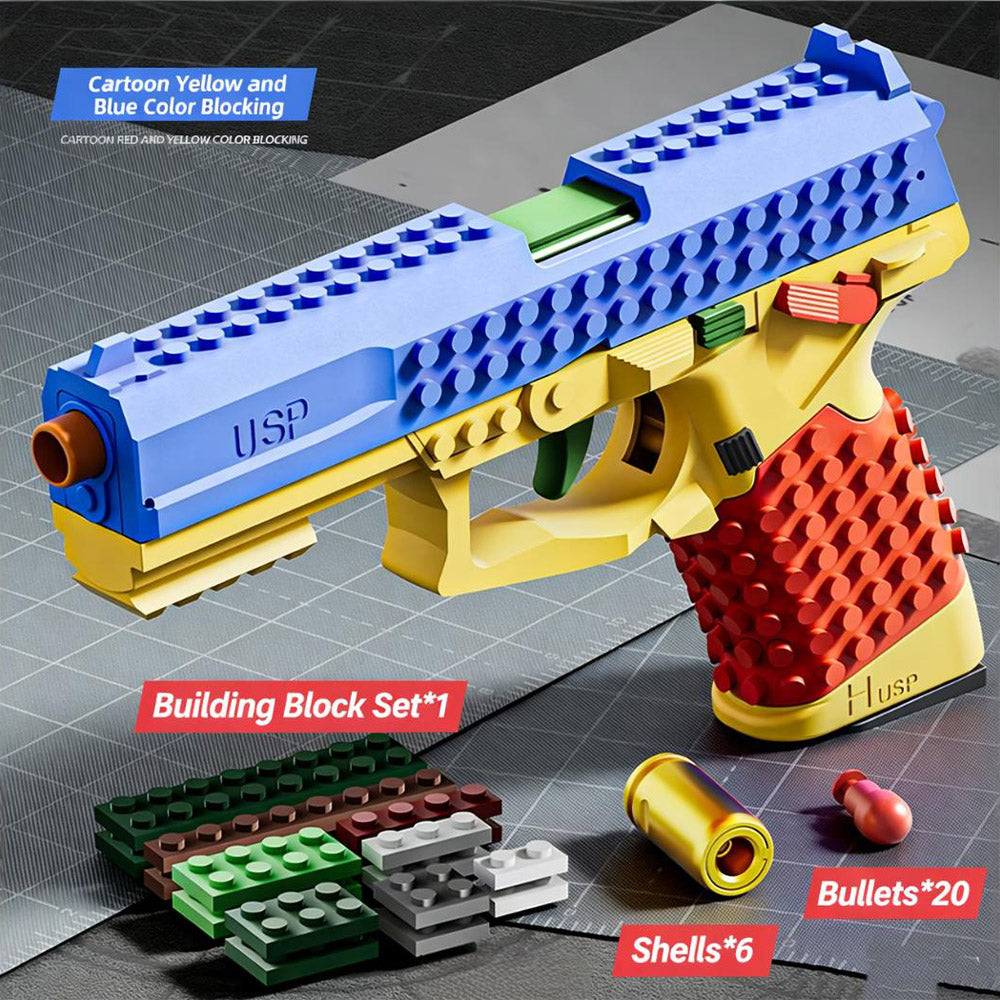 Building Block Blaster Toy Gun For Kids Real Gun Toy