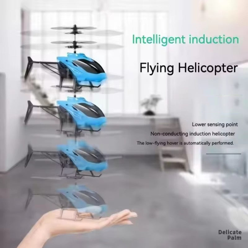 Rechargeable Mini RC Helicopter Drone | Remote Control Flying Toy with LED Lights for Kids