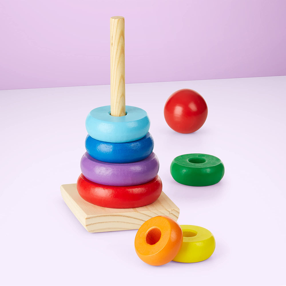 Rainbow Wooden Stacker Toy