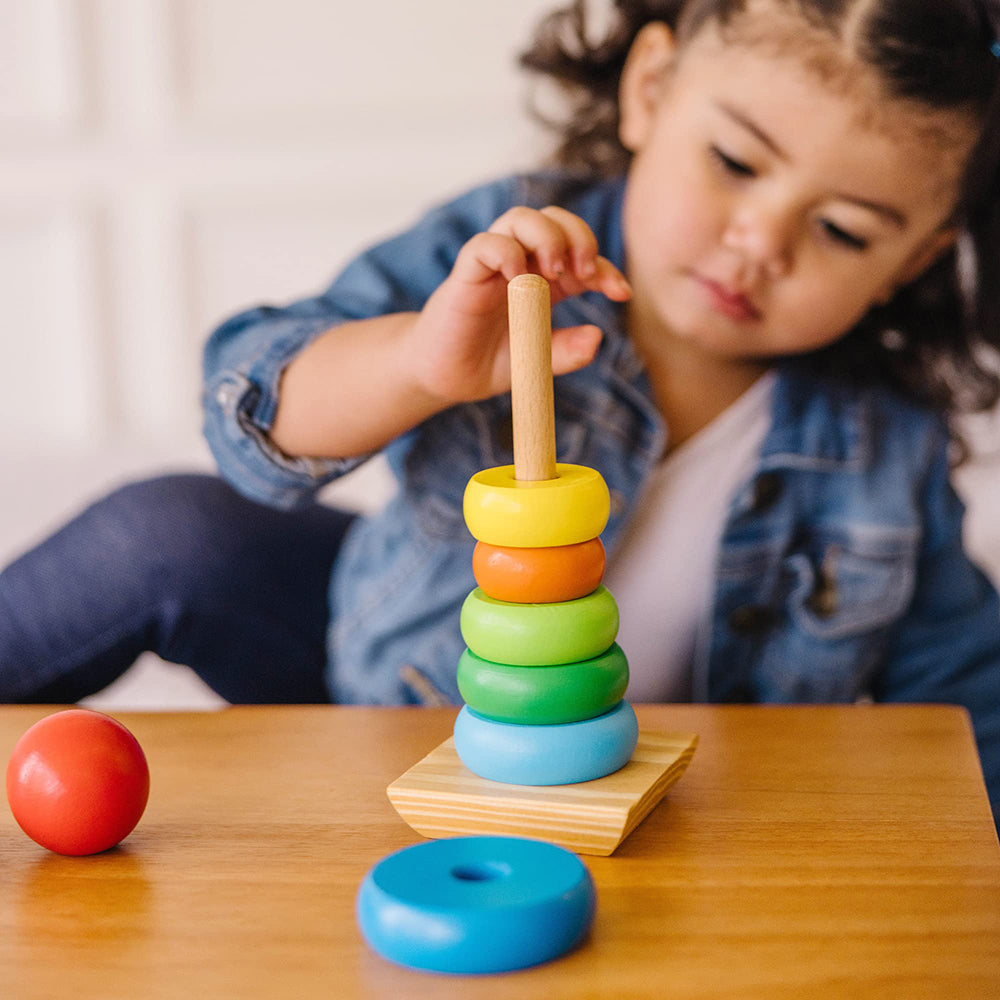 Rainbow Wooden Stacker Toy